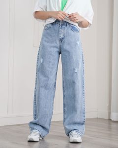 شلوار جین نیم بگ