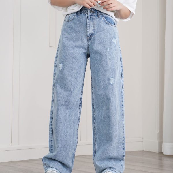 شلوار جین نیم بگ