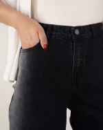 شلوار جین نیم بگ زنانه