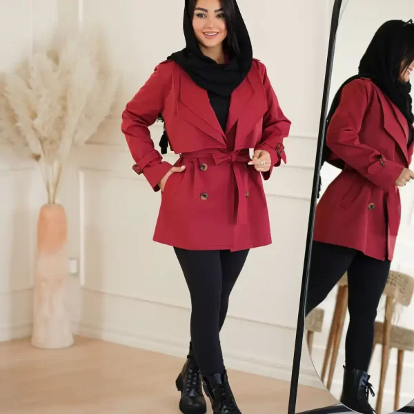 بهترین بارانی کوتاه زنانه ضد آب پاییزی