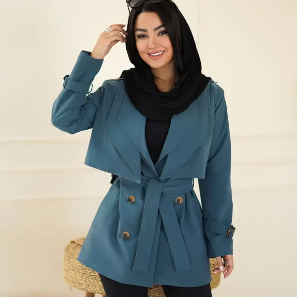 بهترین بارانی کوتاه زنانه ضد آب پاییزی