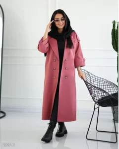 خرید بارانی زنانه بلند مجلسی مناسب استایل رسمی