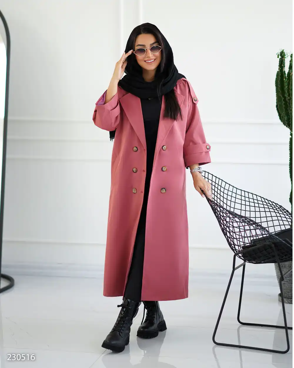 1757419126-230516 خرید بارانی زنانه بلند مجلسی مناسب استایل رسمی