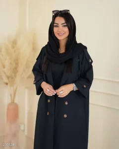 خرید بارانی زنانه بلند مجلسی مناسب استایل رسمی