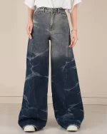 خرید شلوار جین فول بگ زنانه شیک