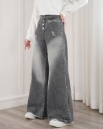 خرید شلوار جین فول بگ زنانه شیک و راحت