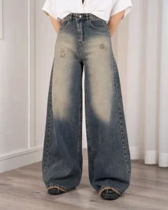 شلوار جین فول بگ جدید