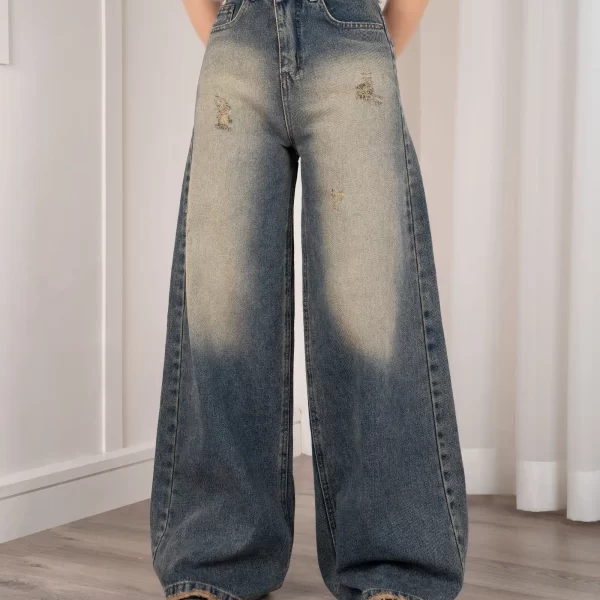 شلوار جین فول بگ جدید