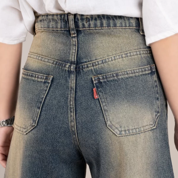 شلوار جین فول بگ جدید