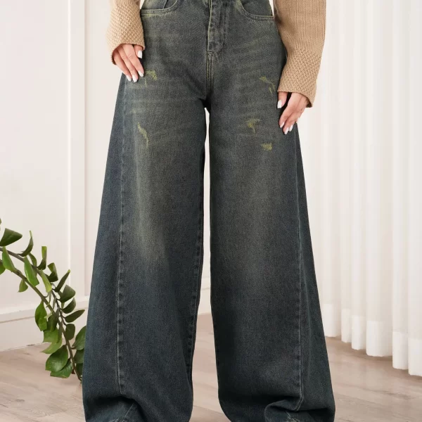 خرید شلوار جین فول بگ زنانه ارزان