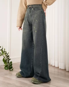 خرید شلوار جین فول بگ زنانه ارزان