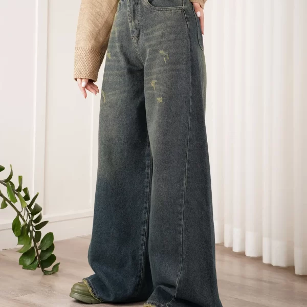 خرید شلوار جین فول بگ زنانه ارزان