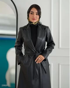 پالتو چرم زنانه بلند