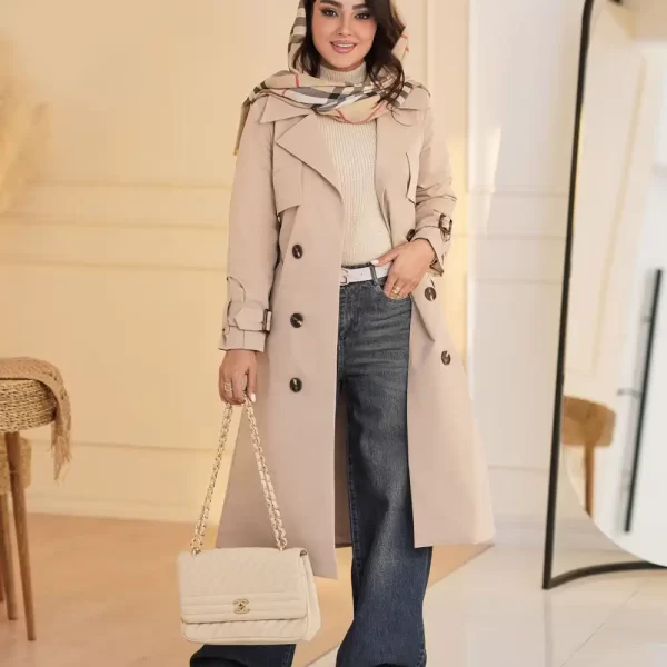 بارانی زنانه بلند و شیک