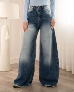 شلوار جین فول بگ زنانه با کیفیت
