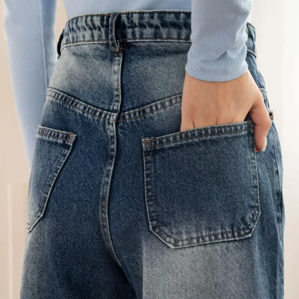 شلوار جین فول بگ زنانه با کیفیت